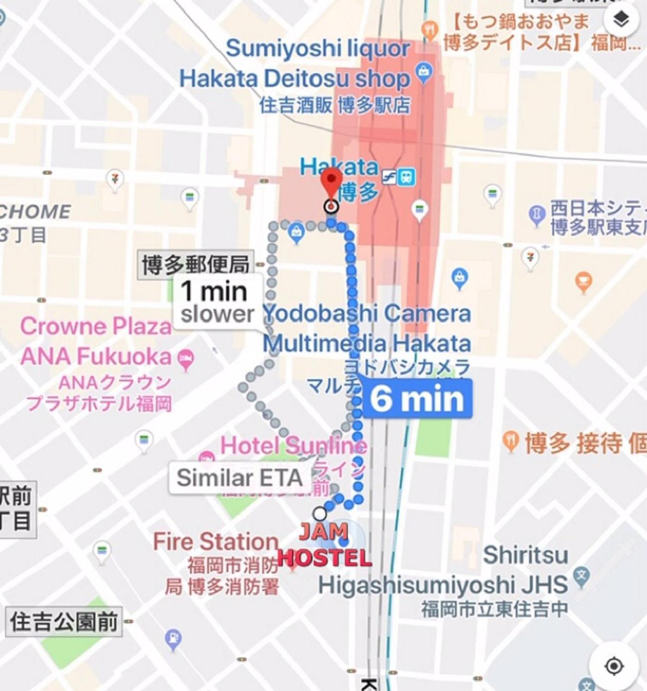 Jam Hostel Hakata Station Front Semi-Private Room With Shared Bathroom - Vacation Stay 61445 Fukuoka  Exterior foto